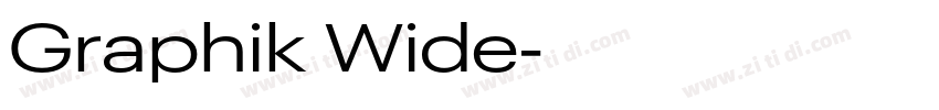Graphik Wide字体转换
